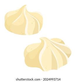 Air Meringue Cakes Cartoon Vector Graphics Stock Vector Royalty Free