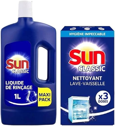 Sun Liquide de Rinçage Lave Vaisselle Classic Triple Action 1l Sun