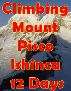 Ice Climbing Quitaraju Pisco Mountains Peruvian South America