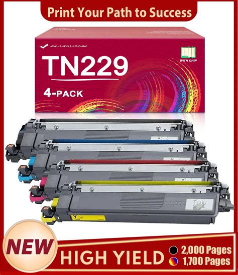 Tn229 4pk Bkcmy Tn 229 Toner Cartridges Replacement For Brother