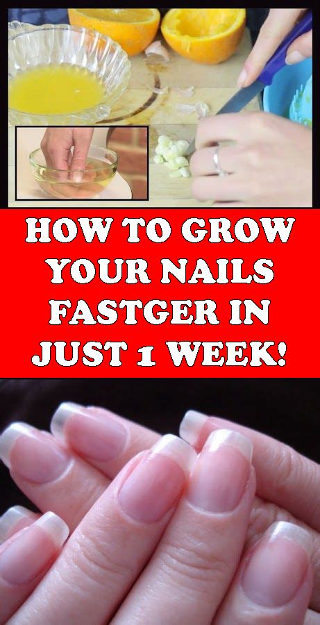 How To Grow Your Nails Faster In Just 1 Week How To Grow Nails Grow