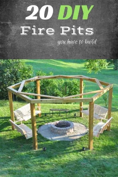 20 Gorgeous Diy Fire Pit Plans Free Mymydiy Inspiring Diy Projects