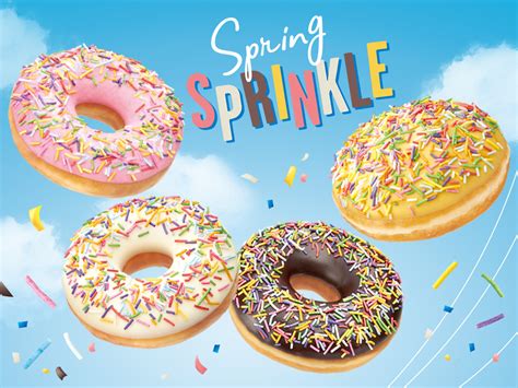 春の到来をお祝いするカラフルスイーツ！クリスピー・クリーム・ドーナツ「spring Sprinkle」