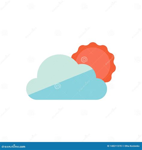 Iconos De Sun Y De La Nube Ilustraci N Del Vector Ilustraci N De