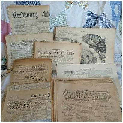 Antique/Vintage Newspaper Bundle (1824-1935)