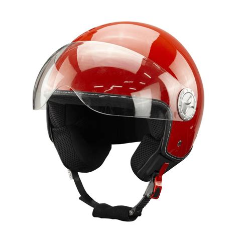 Kask Na Skuter Motocyklowy Otwarty Bb S Czerwony Bili Bike