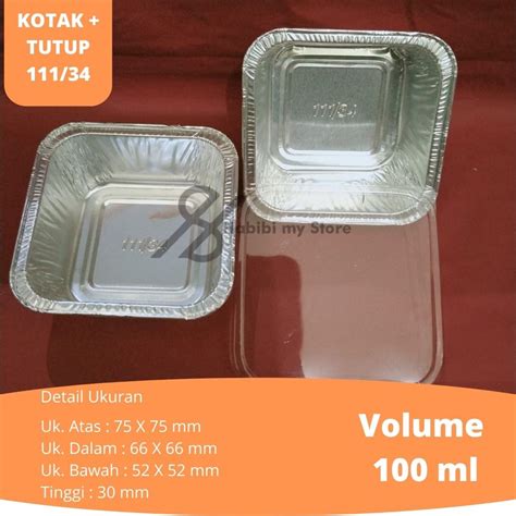 Jual Alumunium Foil Cup OX 100 Tutup Mika Kode 111 34 Wadah Cup