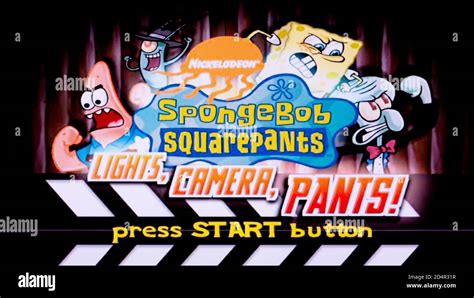 Spongebob Squarepants Lights Camera Pants Sony Playstation 2 Ps2