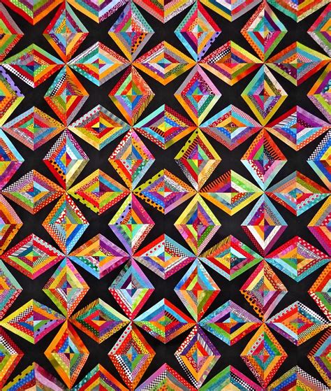 Diamond Frenzy By Nancy Messier Sometimes You Just Need To Do A Wow Color Simple Strip Pieced