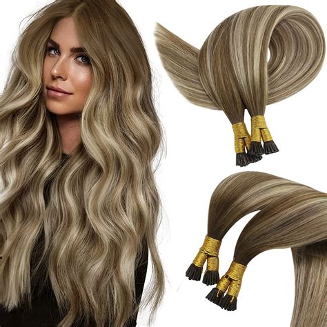 Amazon Sunny Balayage I Tip Real Hair Extensions Cold Fusion I