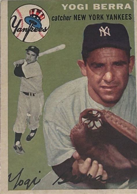1954 Topps Gray Back 50 Yogi Berra For Sale Online Ebay