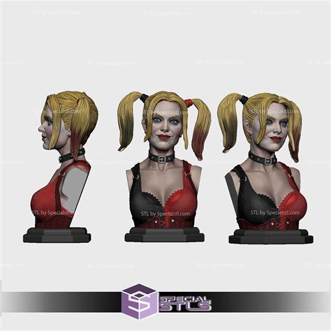 Harley Quinn Comic Bust Ready To D Print Specialstl