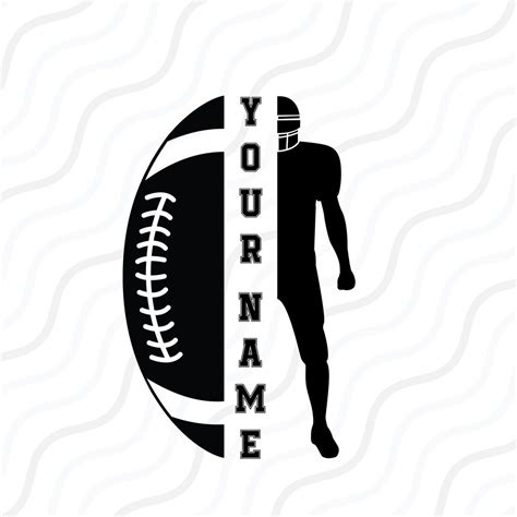 Football Player Svg Football Name Svg Football Team Svg Cut Table