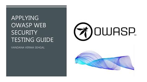 Applying Owasp Web Security Testing Guide Owstg Ppt