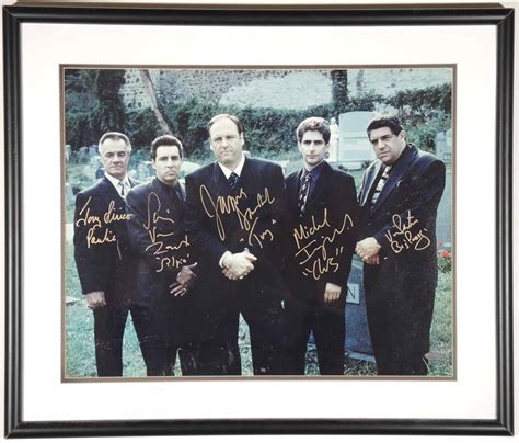 Lot Detail - Sopranos Cast Signed 16" x 20" Color Photo w/ Gandolfini, Imperioli, Van Zandt ...