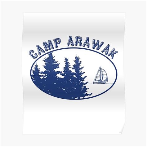 Camp Arawak Gift Retro Summer Camp Poster By Jtrenshaw Redbubble