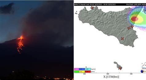 Etna In Attivit Nuvole Nascondono Vulcano Ma Cade Cenere