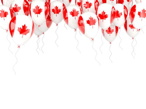 Balloons Frame Illustration Of Flag Of Canada