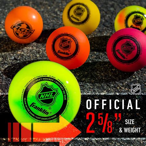 Franklin Sports Nhl Street Hockey Balls No Bounce Outdoor Street