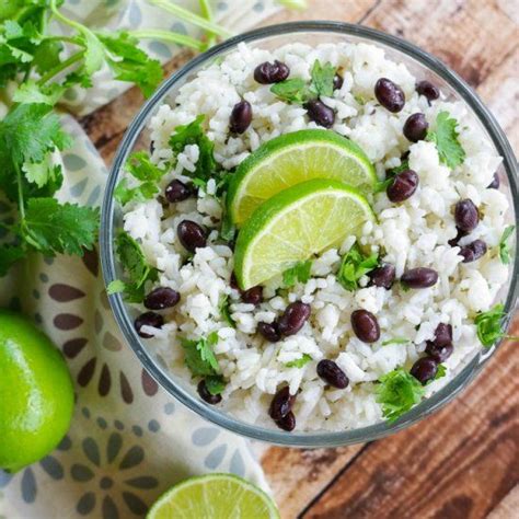 Delicious Jasmine Rice With Lime And Black Beans