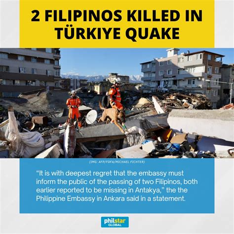 Philstar On Twitter 2 FILIPINOS DEAD IN TURKEY SYRIA QUAKE Two