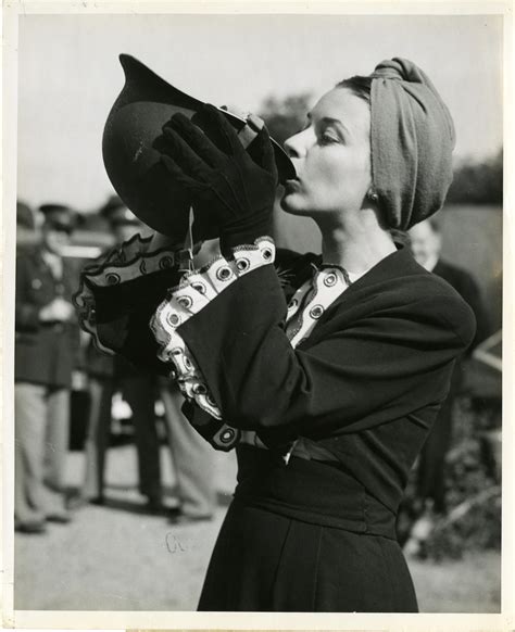 A movie star visits troops in Bishop's Stortford, England on 22