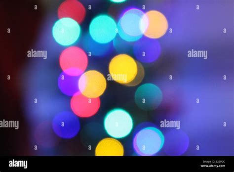 Colourful Bokeh Lights Stock Photo Alamy