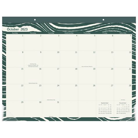 Mead Desk Pad Calendar Olive Maryanna