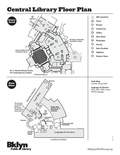 Public Library Floor Plan With Dimensions