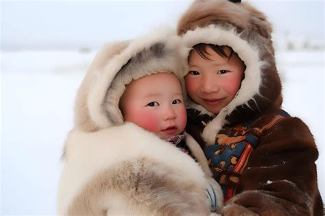 Free AI Image | Eskimo people living in extreme weather condition