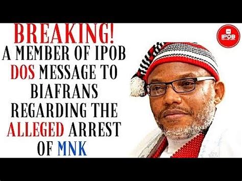 BREAKING A Member Of IPOB DOS Message To Biafrans Regarding The