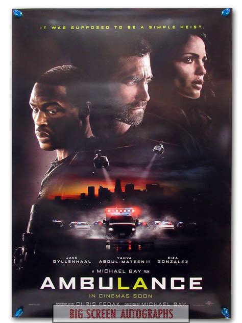 Ambulance one sheet poster | Big Screen Autographs