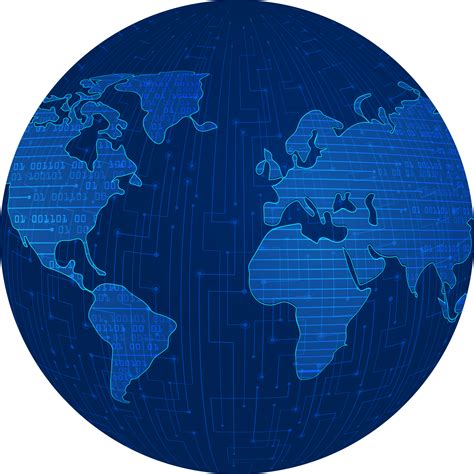 Modern Technology globe Crop-out 20252172 PNG