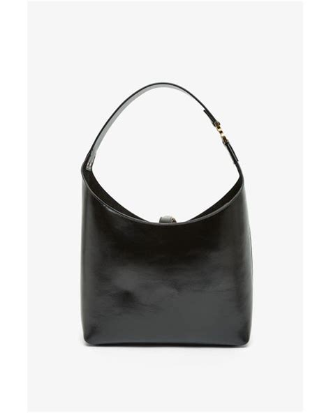 Chlo Marcie Black Leather Hobo Bag Lyst Uk