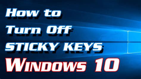 How To Turn Off Sticky Keys In Windows In Quick Steps Definite