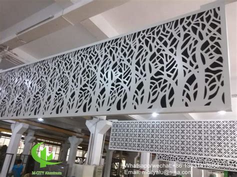 Aluminum Laser Cut Panel Sheet For Fence Decoration Perforated Wall Panel