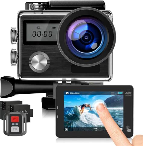 Action Cam 4K 20MP WiFi 40M Unterwasserkamera Wasserdicht Cam HD