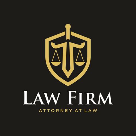 shield sword law legal firm logo design vector template  vector