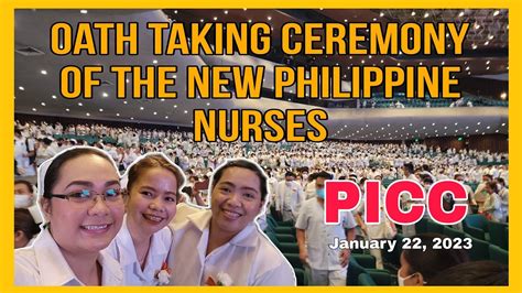 Oath Taking Ceremony Of New Philippine Nurses Picc November 2022