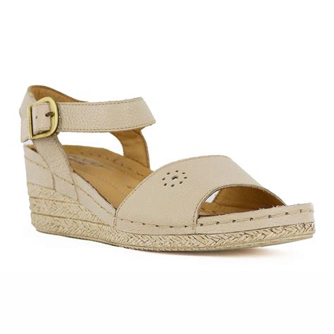 Sandalia Para Mujer Sally Nude Cuero Natural