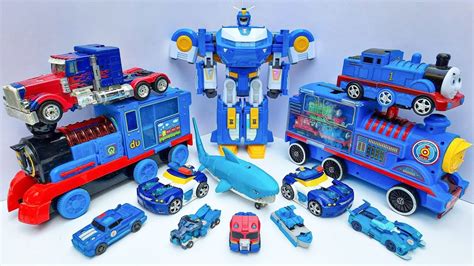 Various Blue Color Transformers Optimus Prime Hellocarbot Tobot