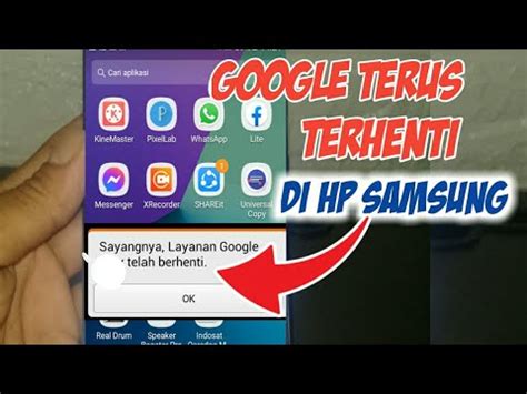 CARA MENGATASI GOOGLE TERUS TERHENTI DI HP SAMSUNG J2 PRIME DAN SEMUA