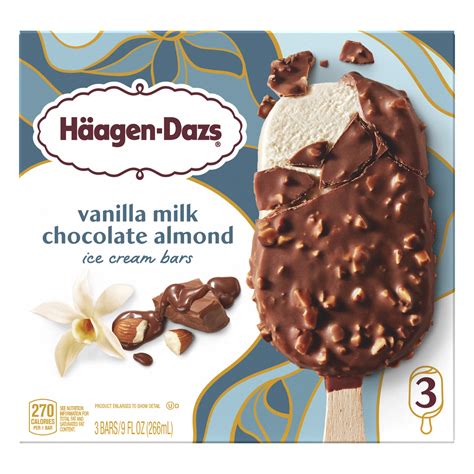 H Agen Dazs Vanilla Milk Chocolate Almond Ice Cream Bars Ct Shipt