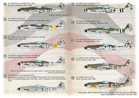 ModelsUA DECALS 1 72 Focke Wulf FW 190 D 9 Part 1 1 72 1 72 Print