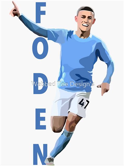 Phil Foden Sticker For Sale By TDCartoonArt Redbubble