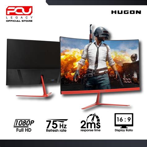 [ REDUCTION MYR 50.00 ] Hugon 24” 27” 32” curved 75hz 2ms fhd led amd ...