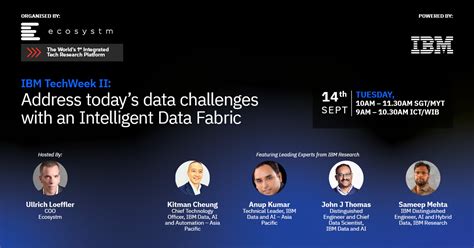 Ibm Techweek Ii Address Today’s Data Challenges With An Intelligent Data Fabric Ecosystm Insights