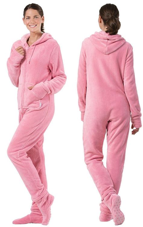 Hoodie Footie™ For Women Pink Hoodie Footie Pajamas Pajamas Women Hoodie Footie