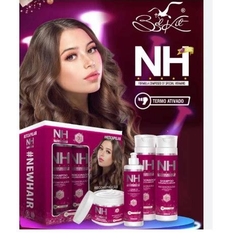 Kit Capilar NH New Hair Belkit Shampoo Condicionador Mascara