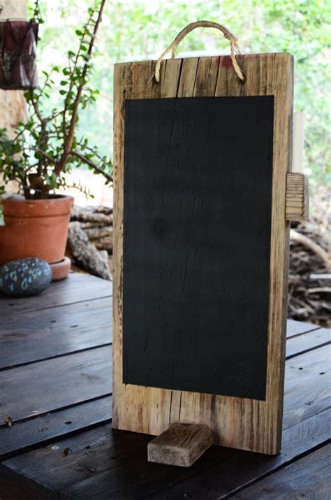 Reclaimed Wood Chalkboard For Table Menu Desk Chalkboard Rustic